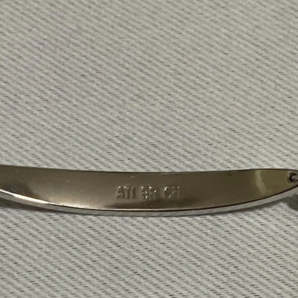 NWOT FAITH, HOPE, LOVE Silver Plated Adjustable Bar Bracelet w CZs on Both Sides